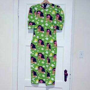 NOOWORKS Puff Sleeve Dress in Checkered Ladies